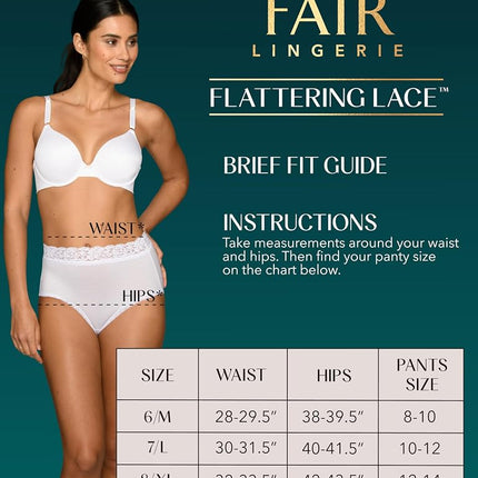 Vanity Fair Women’s Flattering Lace Panties: Lightweight & Silky with Superior Stretch, Toasted Coconut, 9