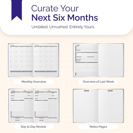 Panda Planner Pro - Best Daily Planner for Happiness & Productivity - 8.5 x 11 Softcover - Undated Day - Guaranteed to Get You Organized - Gratitude & Goals Journal (Purple)
