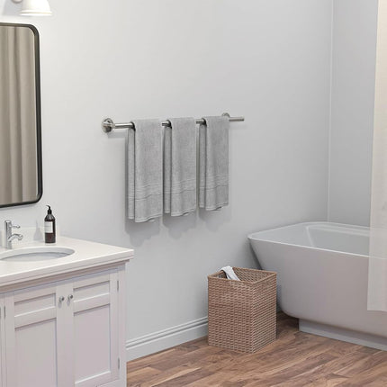 USHOWER Polished Chrome Bath Towel Bar, 30-Inch Towel Racks for Bathroom