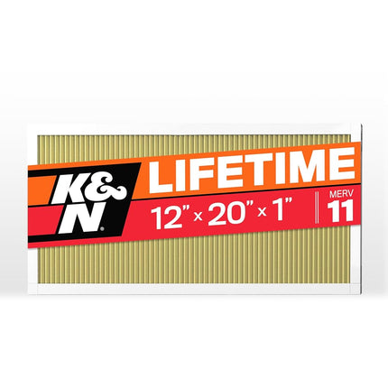 K&N 12x20x1 HVAC Furnace Air Filter, Lasts a Lifet