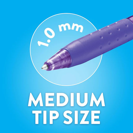 Paper Mate InkJoy 300RT Retractable Ballpoint Pens Medium Point (1.0mm) Black Ideal for Office Supplies Journaling and Writing Accessories, 216 Count, Pack of 6