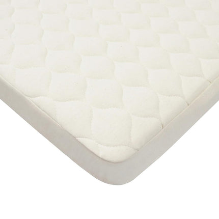 American Baby Company Waterproof Quilted Pack N Play Playard Size Fitted Mattress Cover Made with Organic Cotton, Natural Color - Vinyl Free