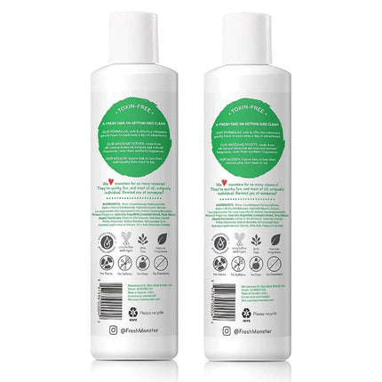 Fresh Monster 2-in-1 Kids Shampoo & Conditioner, Coconut, 8.5 oz 2-Pack