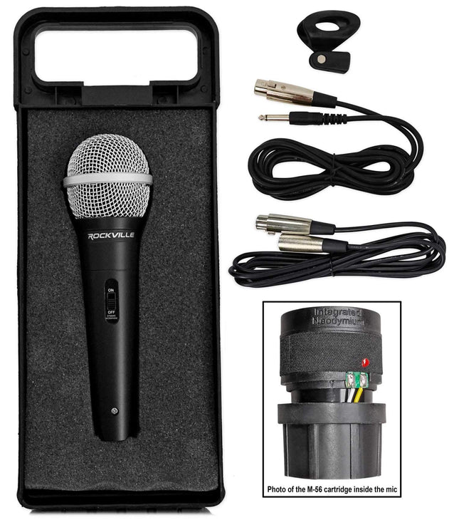 Rockville RMC-XLR Wired Dynamic Microphone, Full M