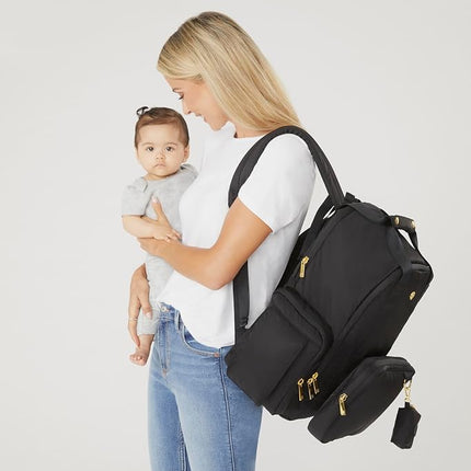 Huggies Signature Hug Pack Diaper Backpack, Dark Grey Heather, O/S