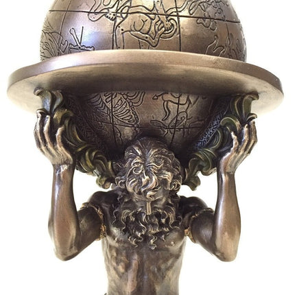 Veronese Design Greek Titan Atlas Carrying the World Statue