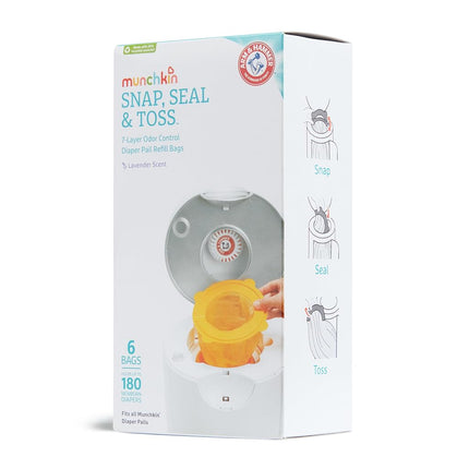 Baby Accessories - Arm & Hammer - Diaper Pail Bag Refills - 6pk 16129