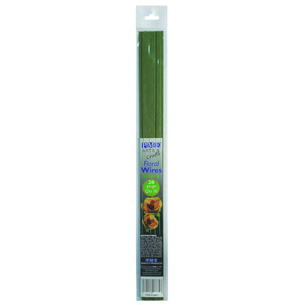 PME Sugarcraft Floral Wires Green 28 Gauge, 36 cm,