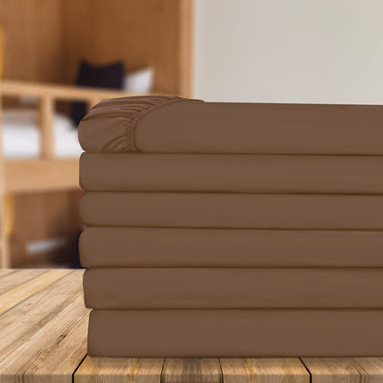 Elegant Comfort 6-Pack Fitted Bottom Sheets 1500 T