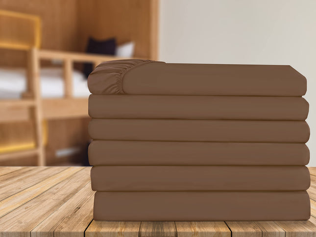 Elegant Comfort 6-Pack Fitted Bottom Sheets 1500 T