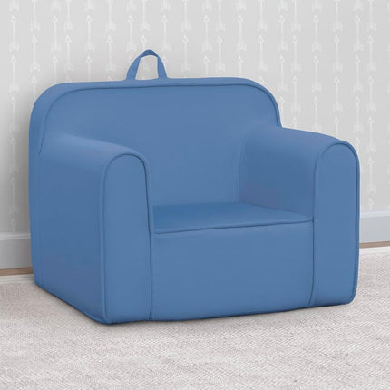 Delta Children Cozee Chair -Foam Kids Chair for Ages 18 Months and Up, Indigo