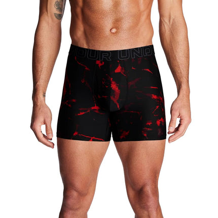Under Armour Men's Performance Tech Brief Underwear, 6" Inseam, 1-Pack, Red Dye Print, 5XL