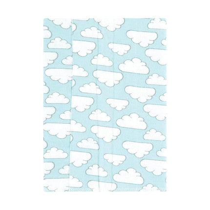 Hudson Baby Unisex Baby Cotton Flannel Burp Cloths, Neutral New Elephant 4-Pack, One Size