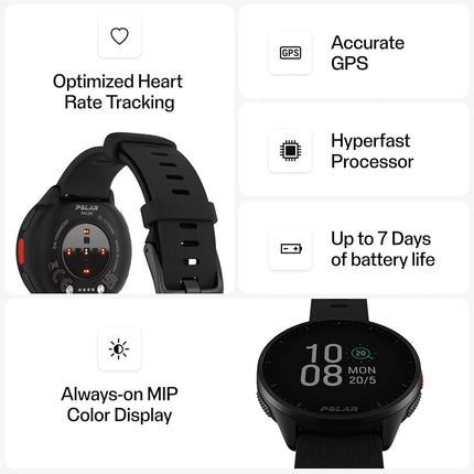Polar Pacer GPS Running Watch with Wrist Heart Rate