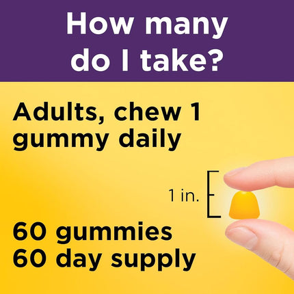 Nature Made Collagen Gummies, 100mg Hydrolyzed Collagen, Helps Support Healthy Skin, Gluten Free, Lemon, 60 Count