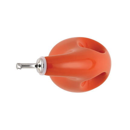 Rachael Ray Solid Glaze Ceramics EVOO Olive Oil Bottle Dispenser with Spout - 1 Piece, Orange