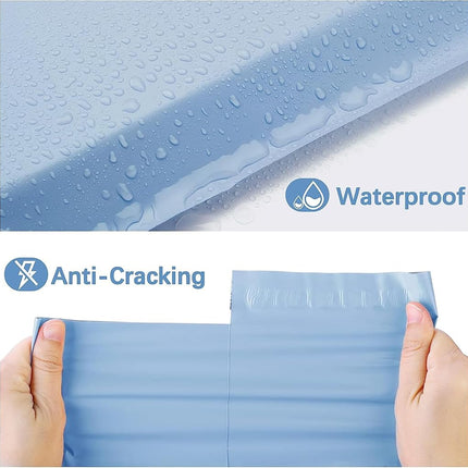 Metronic Poly Mailers 10x13 100 Pcs | Medium Size Shipping Envelopes for Clothing | Large Mailing Bags, Waterproof and Tear-Proof for Small Business - Blue