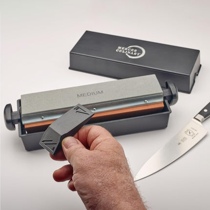 Mercer Tool Corp. M15930 3 Stone Sharpening System, Corundum, Black, Light Orange