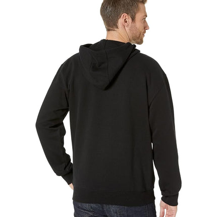 Dickies Men's Full Zip Fleece Hoodie Jacket, Black, 4X