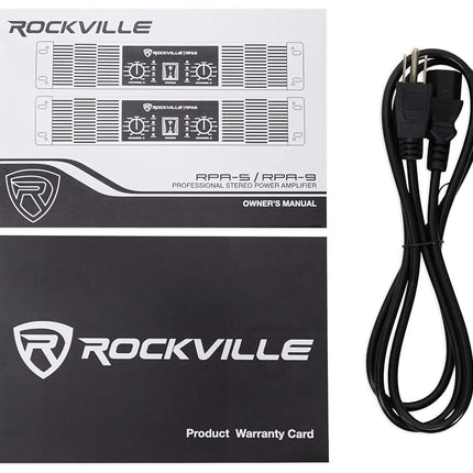 Rockville RPA5 1000 Watt Peak / 500w RMS 2 Channel Power Amplifier Pro/DJ Amp