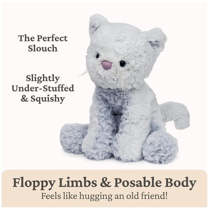 GUND Cozys Collection Kitty Cat Plush Soft Stuffed Animal for Ages 0 and Up, Baby Blue, 10"