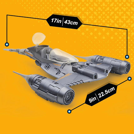 Star Wars Epic Hero Series The Mandalorian's N-1 Starfighter Set, Action Figure Toys for 4+ Year Old Boys and Girls