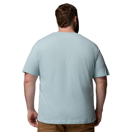 Columbia Men's Thistletown Hills Short Sleeve, Crushed Blue/Heather, 1X