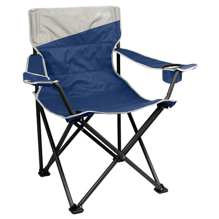 Chaise de camping Coleman Big-N-Tall avec porte-gobelet et poche latérale, siège d'extérieur XL résistant à l'eau, supporte jusqu'à 272 kg