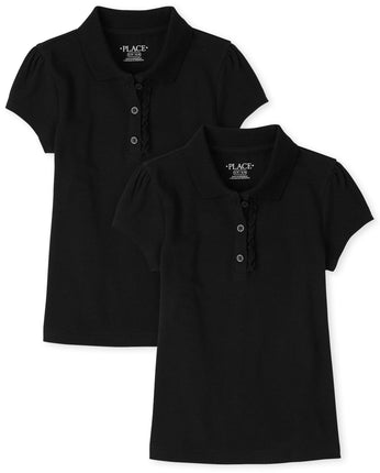The Children's Place Girls' Short Sleeve Ruffle Pi