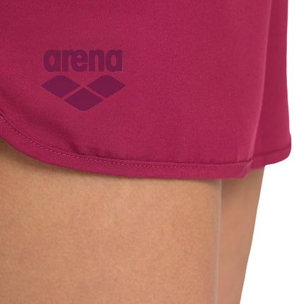 ARENA Women's Solid Shorts, Red Fandango, S