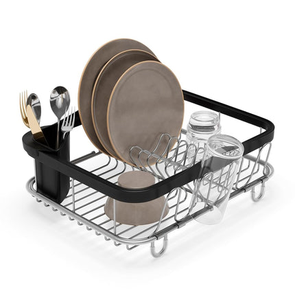 Umbra Sinkin Dish Drying Rack – Drainer with Cup H