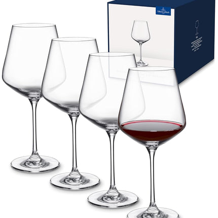 Villeroy & Boch La Divina 4pc Burgundy Wine Goblet