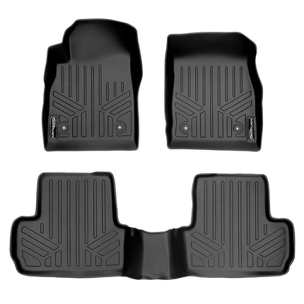 MAX LINER - A0190/B0190 Juego de alfombrillas de 2 filas negras para Buick Verano 2012-2017
