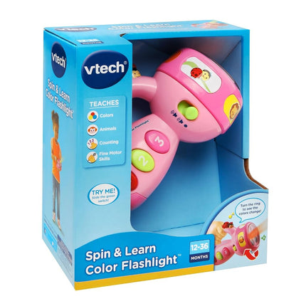 VTech Spin and Learn Color Flashlight - Pink - Online Exclusive