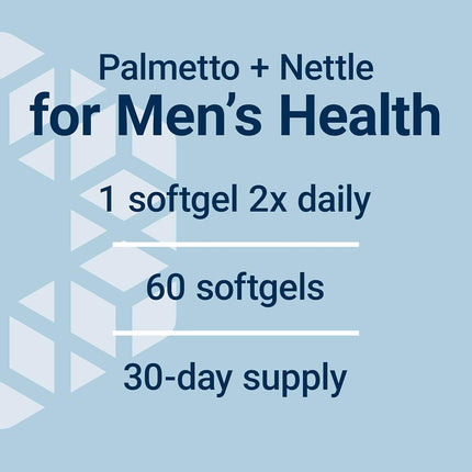 Life Extension Saw Palmetto Nettle Root with Beta-Sitosterol Softgels, 60 Count