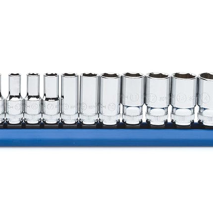 GearWrench 80304S 13-Piece 1/4-Inch Drive 6-Point Mid Length Socket Set Metric