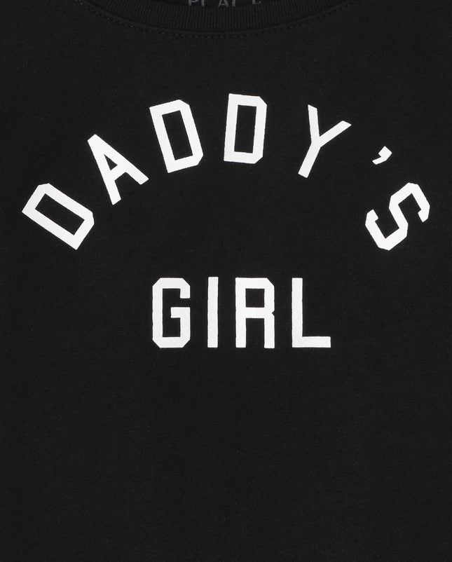 The Children's Place Baby and Toddler Short Sleeve Family Graphic T-Shirts, Daddy's Girl Single, 4T