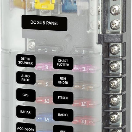 Blue Sea - Systems 5026 St Blade Fuse Block With Cover