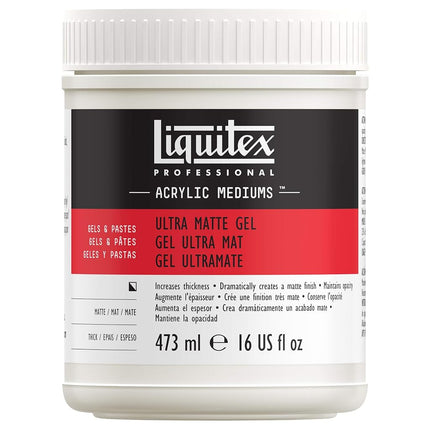 Liquitex Ultra Matte Gel Medium, 16-Ounce