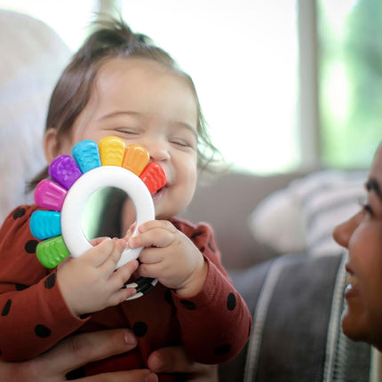 Baby Einstein, Outstanding Opus The Octopus, Sensory Rattle and Teether Multi-Use Toy, BPA Free and Chillable, 3 Months and up, 1pk