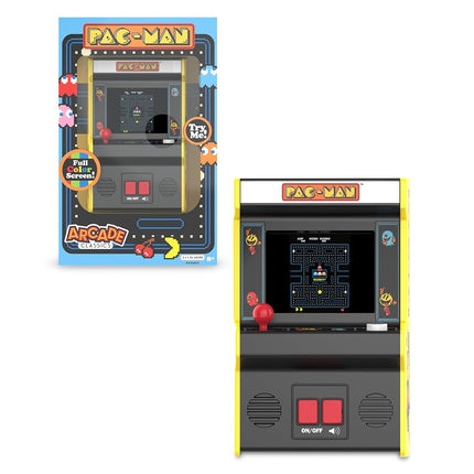 Basic Fun Pac-Man™ Mini Arcade Game Machine, Retro Classic Electronic Toy with New TFT Color Screen, Authentic Miniature Replica, Ages