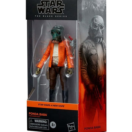Star Wars The Black Series, Ponda Baba, 15 cm Collectible Figure, A New Hope Toy for Kids, Ages 4 and Up