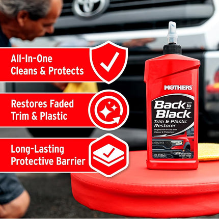 Mothers Naturally Black Trim & Plastic Restorer - 355ml