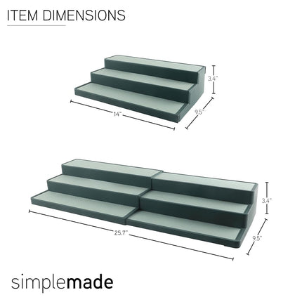 SIMPLEMADE 3-Tier Spice Rack Organizer - Versatile Storage Shelf for Kitchen, Bathroom, Bedroom & Office, Set of 1, Expandable Sage