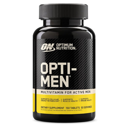 OPTIMUM NUTRITION Opti-Men, Mens Daily Multivitamin Supplement with Vitamins C, D, E, B12, 150 Count