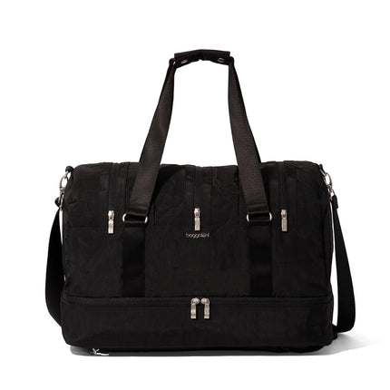 Baggallini Multizip Convertible Duffel, Black, One Size