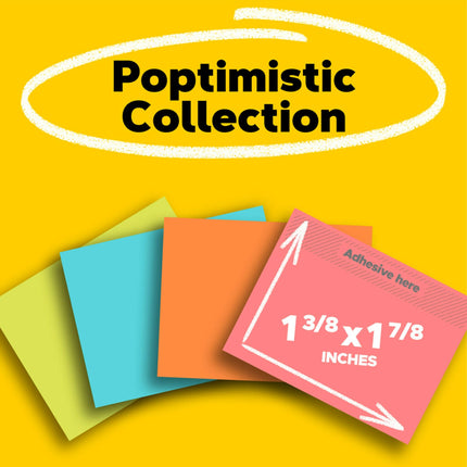 Post-it Notes, 1.5 in x 2 in, Blue, Pink, Yellow 50feuilles Cape Town Collection, 4 Pads/Pack – Post-it (1.5 in x 2 in, Cape Town, 4 Pads/Pack, 15 mm, 20 mm, 50 Sheets)