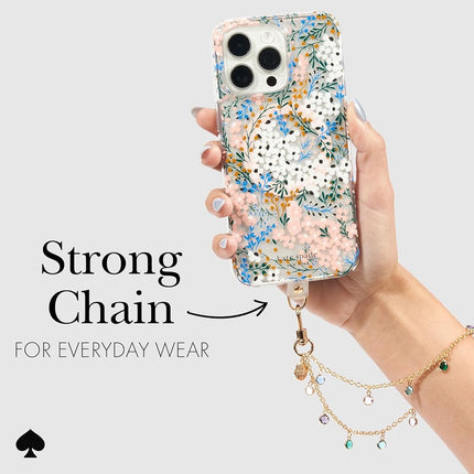 Case-Mate kate spade new york Phone Charm Wrist Strap - Dazzle Chain Silver