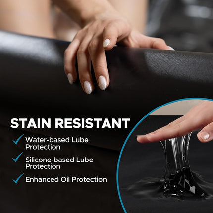 Inflatable Nuru Massage Sheet, Raised Sides, Self-Inflating USB-C Pump