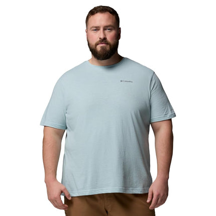 Columbia Men's Thistletown Hills Short Sleeve, Crushed Blue/Heather, 1X